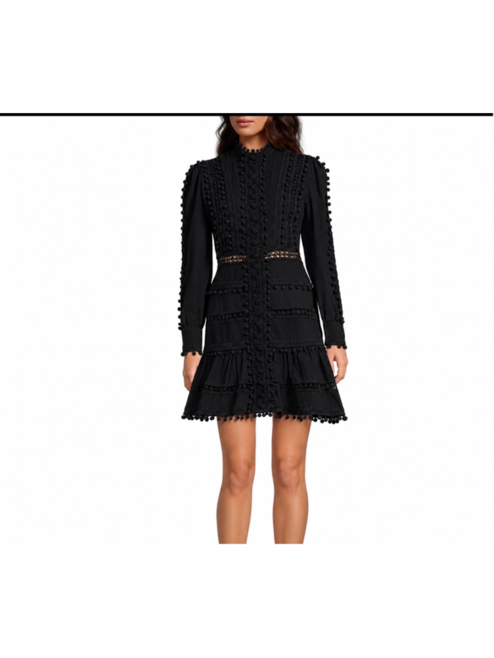 Layered With Love Carla Woven Mock Neck Long Sleeves Ruffle Bl I don’t know how